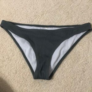 cupshe large ribbed green bikini bottoms